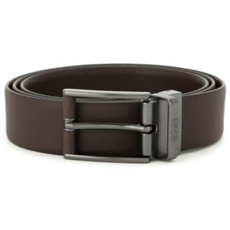 DARK BROWN LEATHER BELT