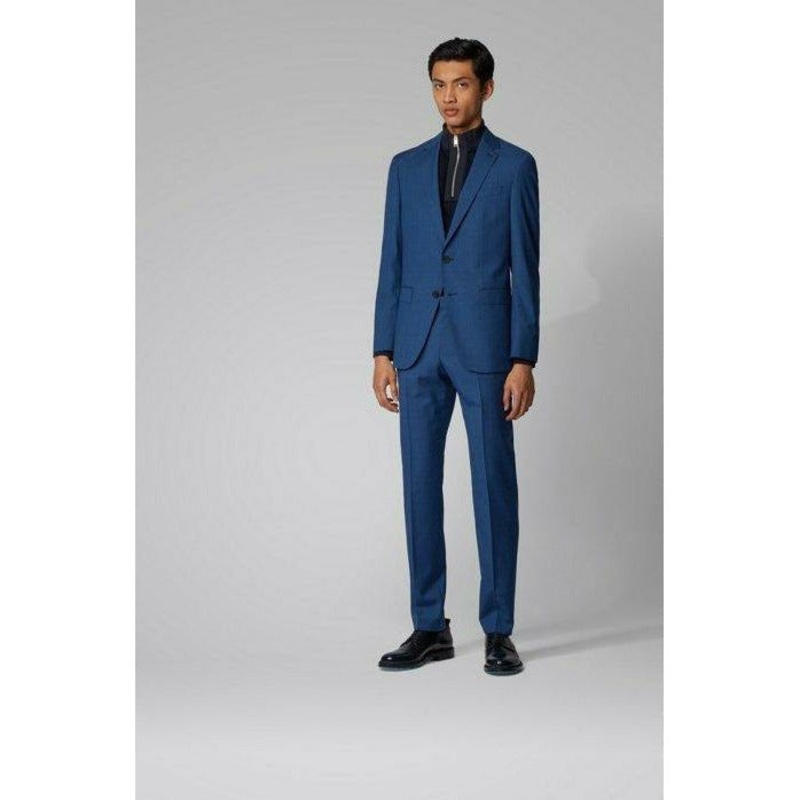SLIM-FIT SUIT IN TRACEABLE VIRGIN WOOL