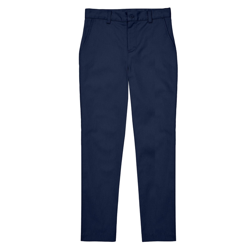 Girls' Flat Front Pant - CR101K - Dark Navy