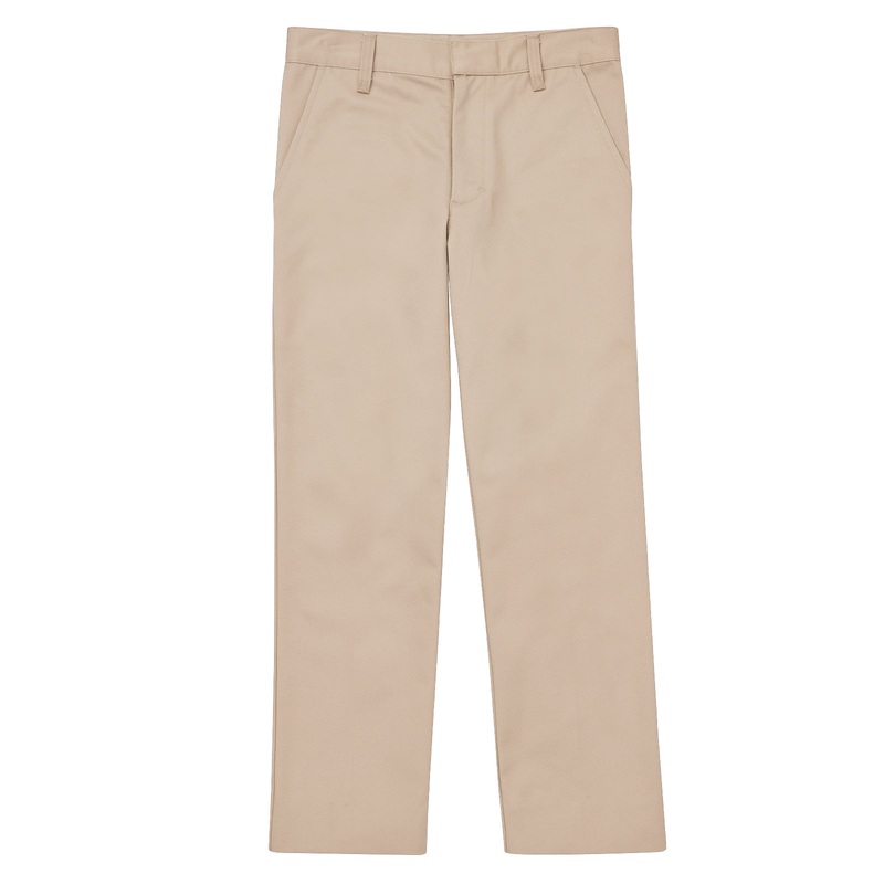 Men's Flat Front Pant - CR003T - Khaki
