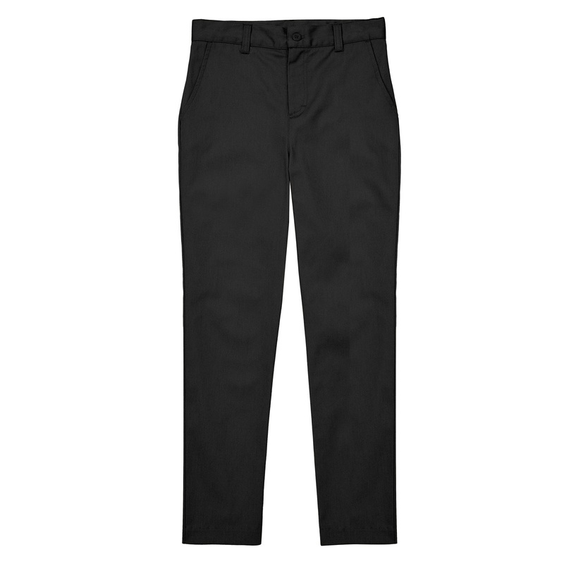 Girls' Flat Front Pant - CR101Y - Black