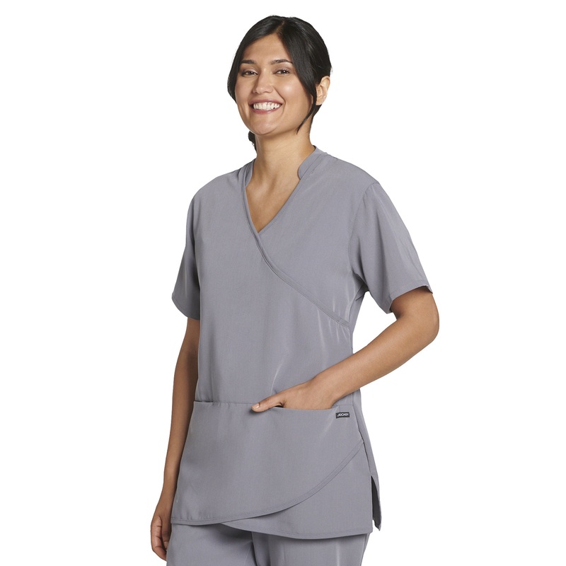 Women's 3-Pocket Petal Wrap Top - 2482 - Pewter