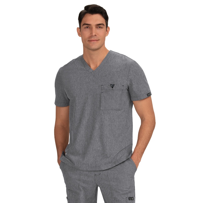 Men's 1-Pocket Tuck-In Bryan Top - 668 - Heather Grey