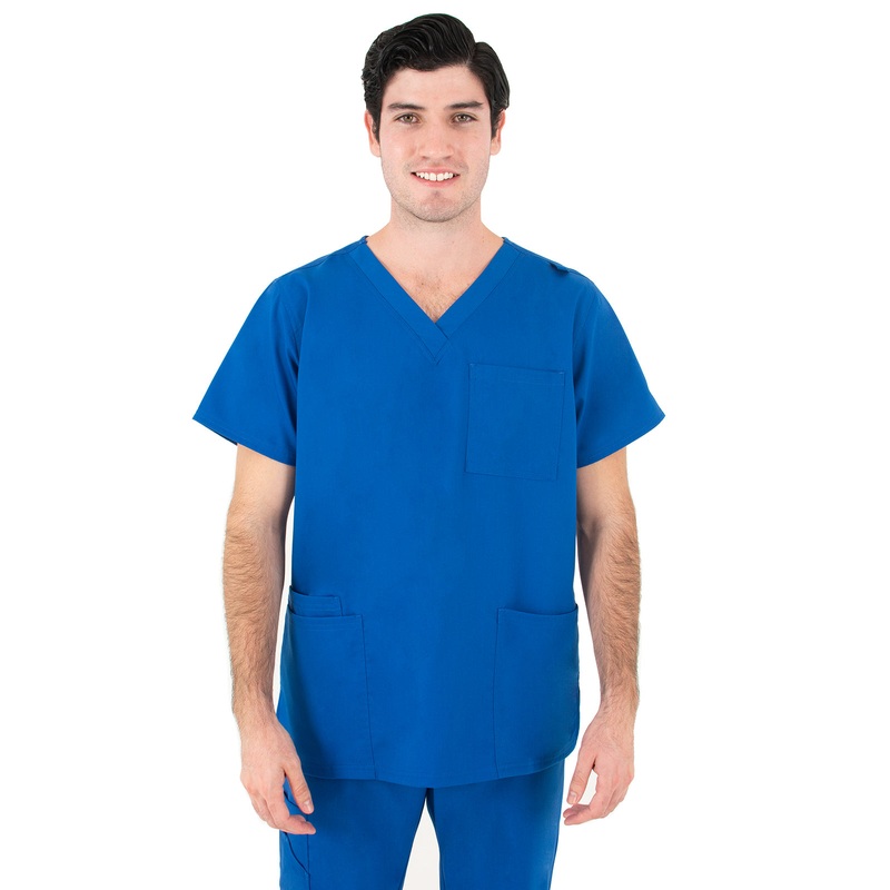 Men's V-Neck Top - 2410 - Royal Blue