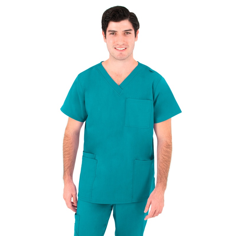 Men's V-Neck Top - 2410 - Teal