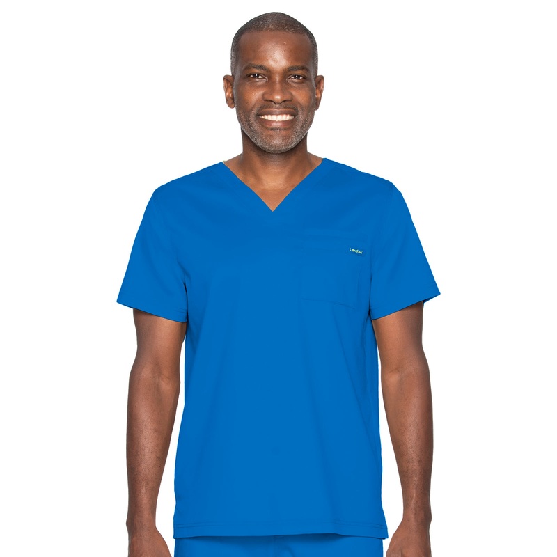 Unisex 2-Pocket Tuckable V-Neck Top - 4259 - Royal