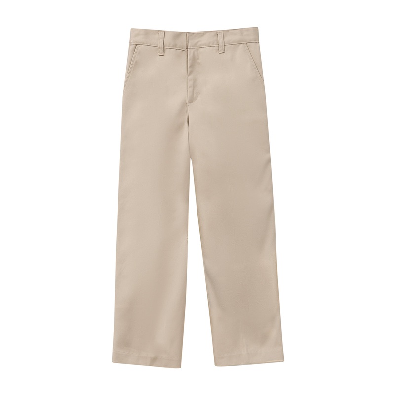 Children's Unisex Flat Front Pant - 50400 - Khaki