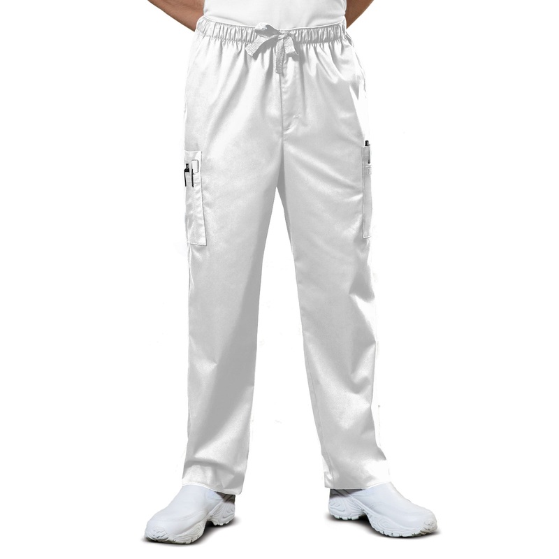 Men's 7-Pocket Fly Front Cargo Pant - 4243 - White