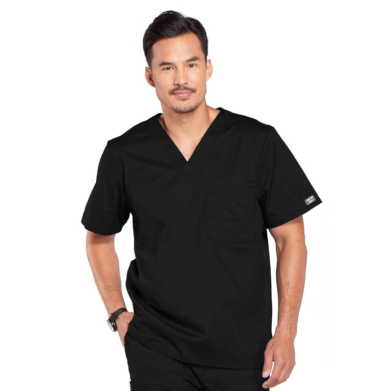 Men's Tuckable V-Neck Top - 4743 - Black