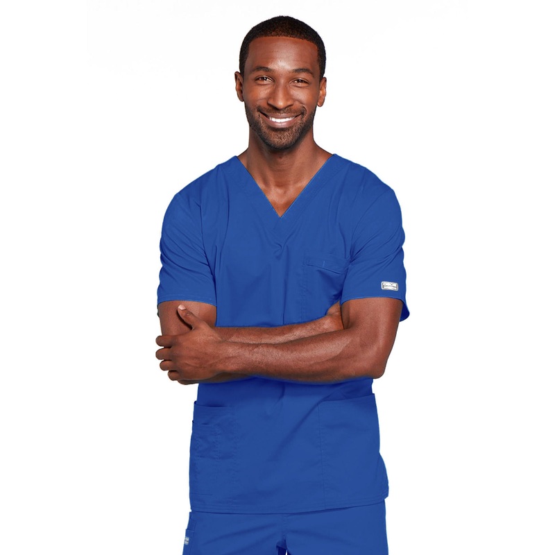 Unisex 2-Pocket V-Neck Top - 4725 - Royal