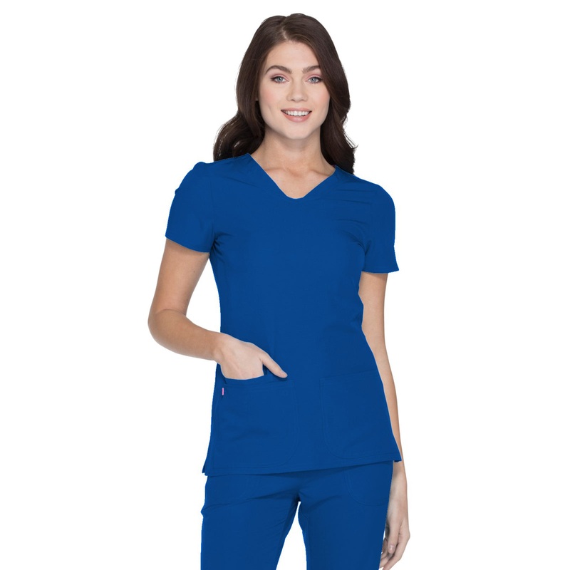 Women's Shaped V-Neck Top - 20710 - Royal