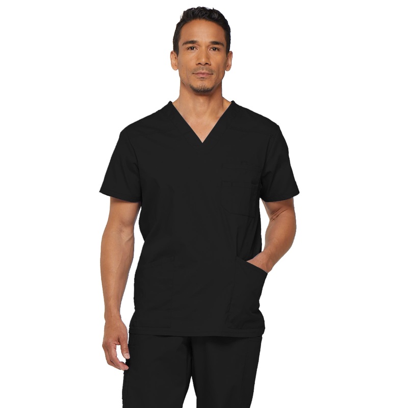 Men's 5-Pocket V-Neck Top - 81906 - Black