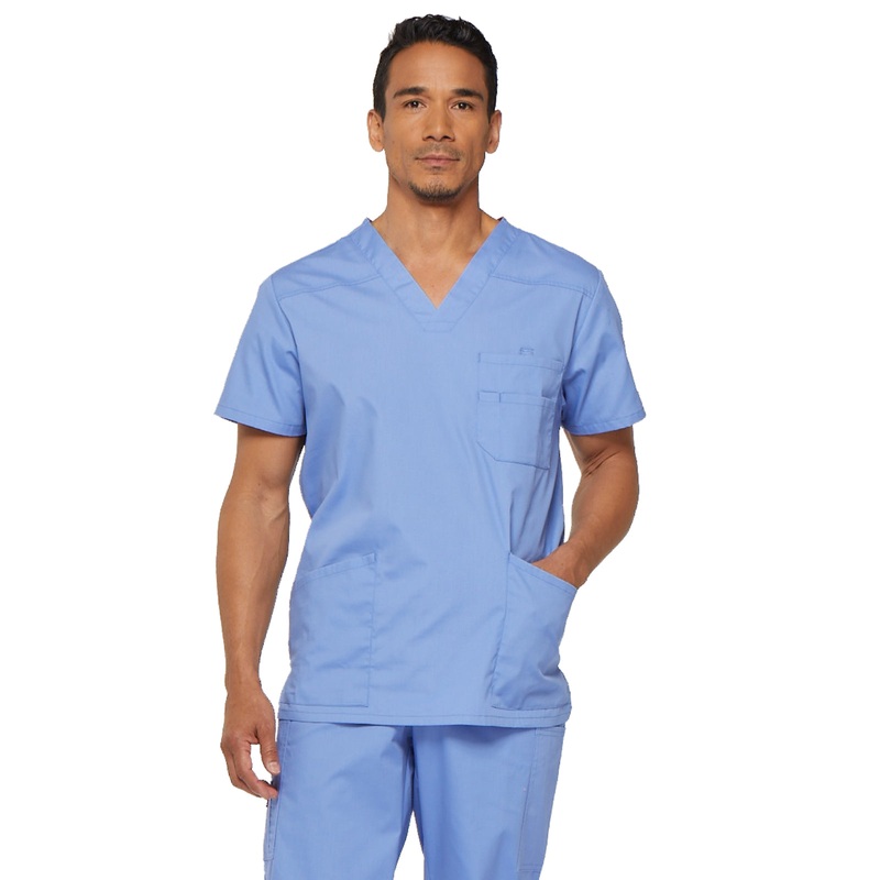 Men's 5-Pocket V-Neck Top - 81906 - Ciel