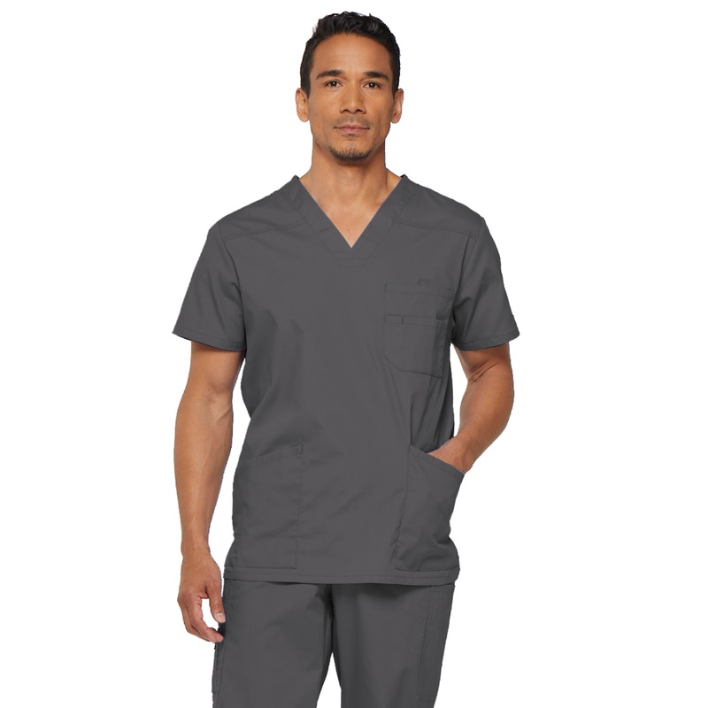 Men's 5-Pocket V-Neck Top - 81906 - Pewter