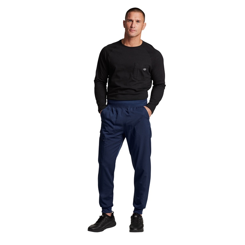 Men's 5-Pocket Tapered Leg Jogger Pant - DK224 - Navy