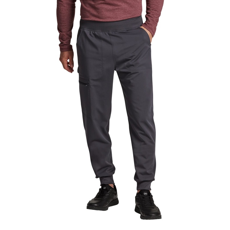 Men's 5-Pocket Tapered Leg Jogger Pant - DK224 - Pewter