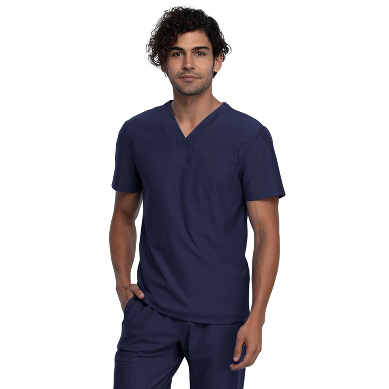 Men's Contouring Tuckable V-Neck Top - CK885 - Navy
