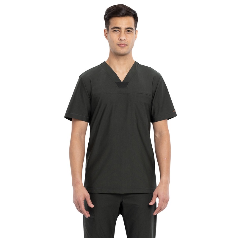 Men's Contouring Tuckable V-Neck Top - CK885 - Olive Branch