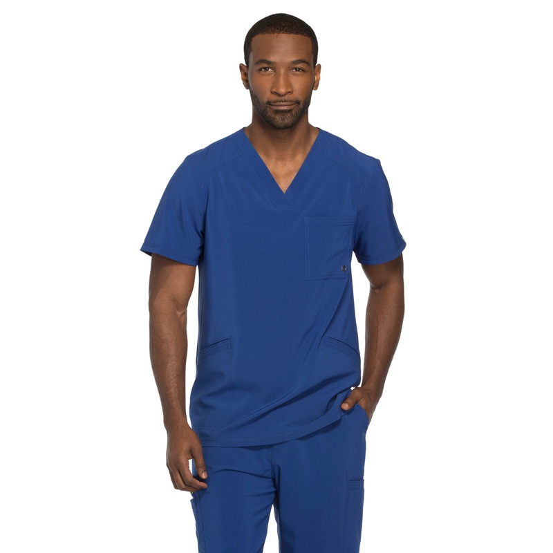 Men's Three-Pocket V-Neck Top - CK900A - Galaxy Blue