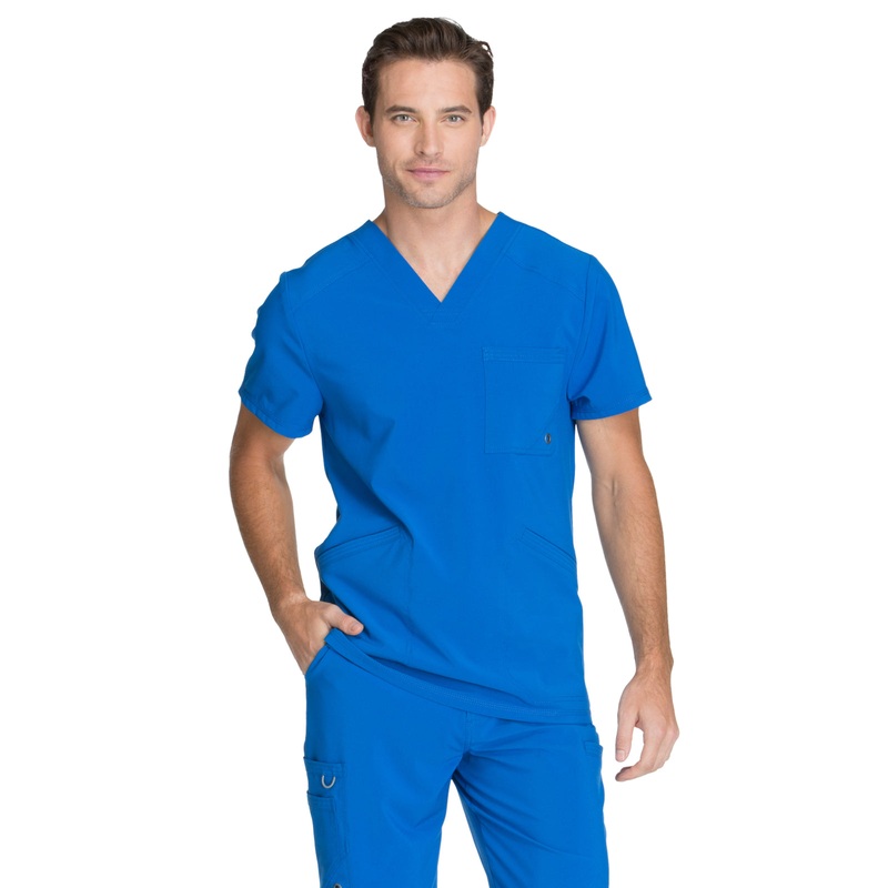 Men's Three-Pocket V-Neck Top - CK900A - Royal