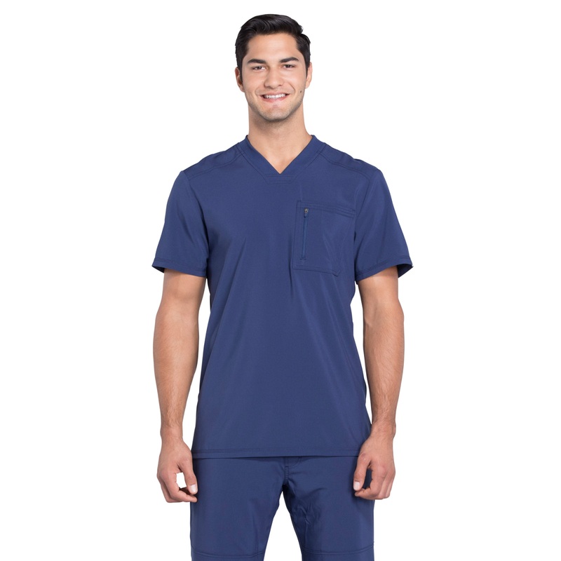 Men's Tuckable V-Neck Top - CK910A - Navy