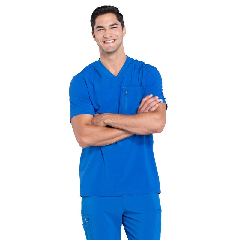 Men's Tuckable V-Neck Top - CK910A - Royal