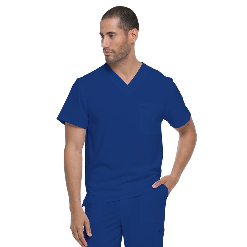 Men's 1-Pocket Tuckable V-Neck Top - DK635 - Galaxy Blue