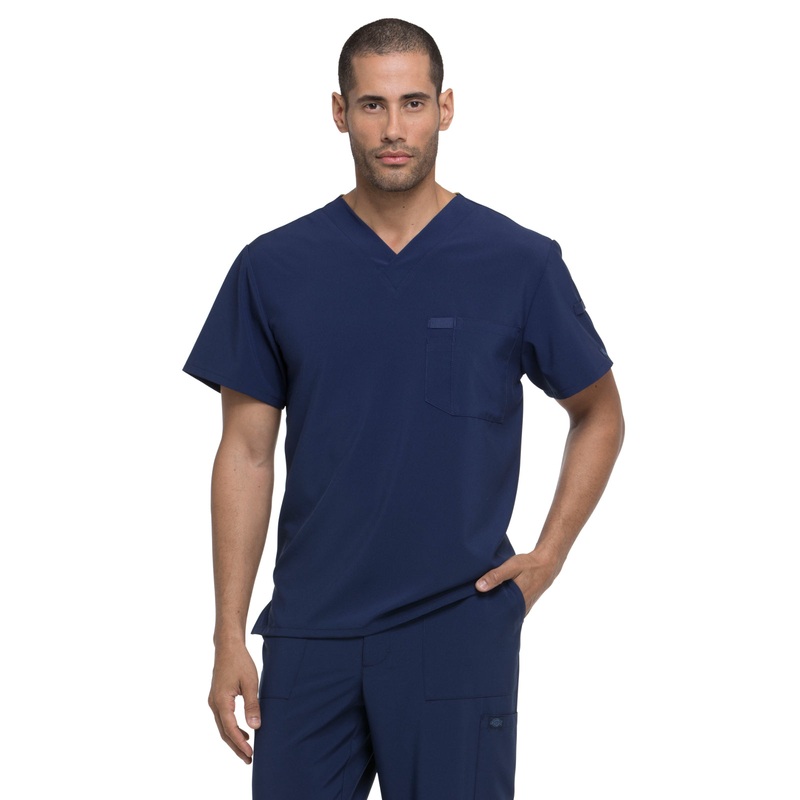 Men's 1-Pocket Tuckable V-Neck Top - DK635 - Navy