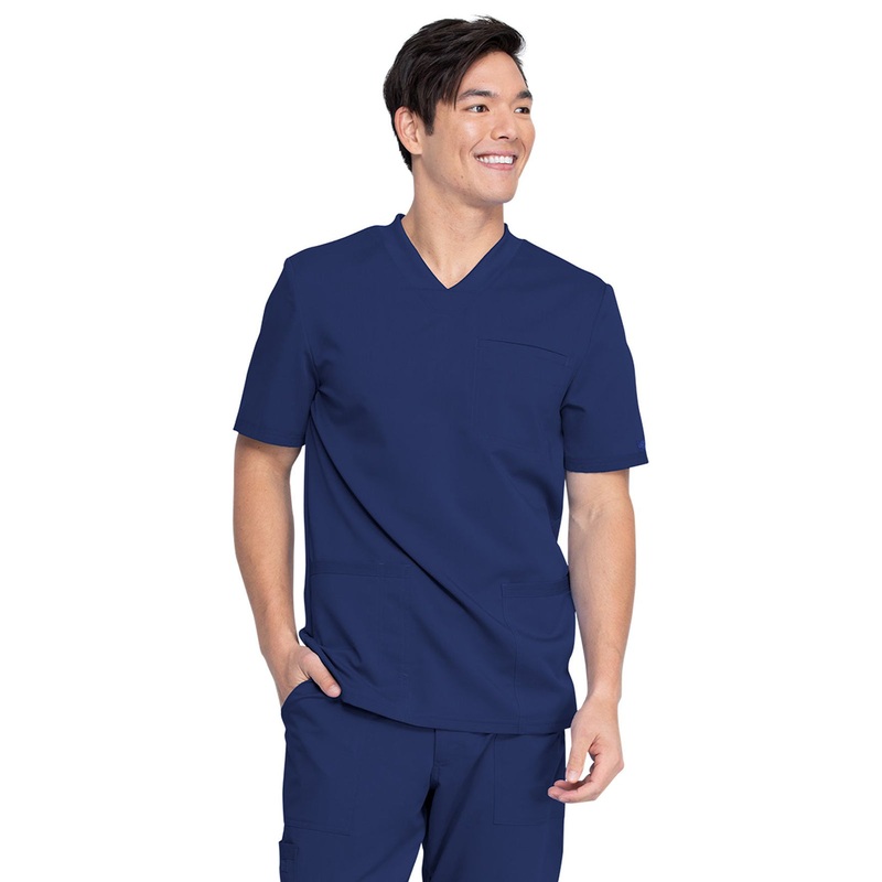 Men's 3-Pocket V-Neck Top - DK845 - Navy