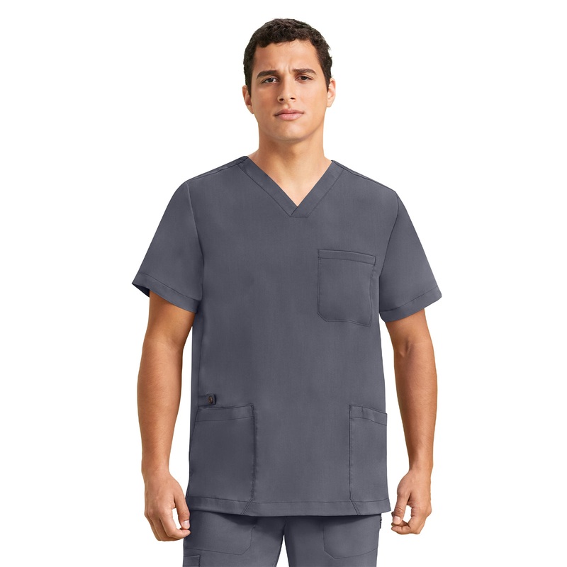 Men's 3-Pocket Jake Utility Snap Tab Top - 2331 - Pewter
