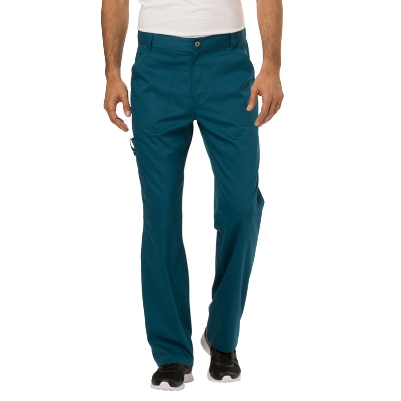 Men's 7-Pocket Fly Drawstring Front Pant - WW140 - Caribbean Blue