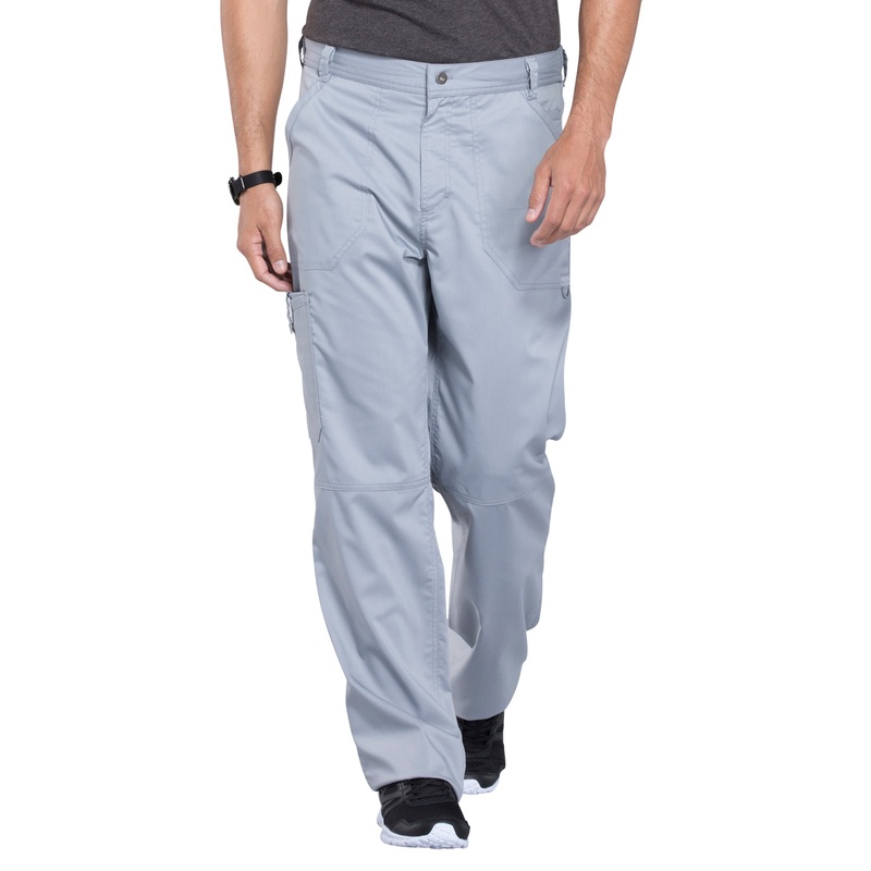 Men's 7-Pocket Fly Drawstring Front Pant - WW140 - Grey