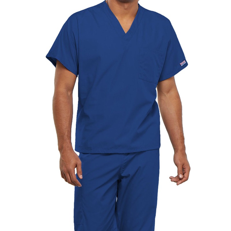 Unisex 1-Pocket V-Neck Top - 4777 - Royal
