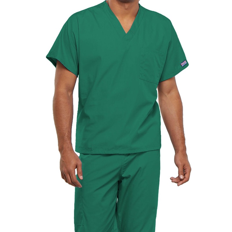 Unisex 1-Pocket V-Neck Top - 4777 - Surgical Green