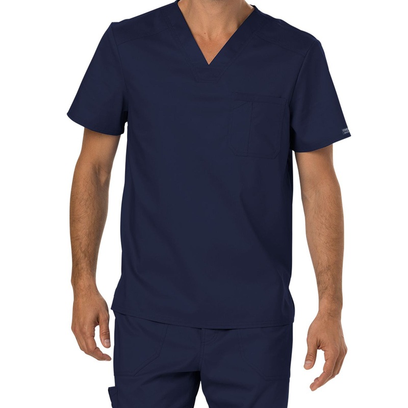 Men's 1-Pocket Tuckable V-Neck Top - WW690 - Navy