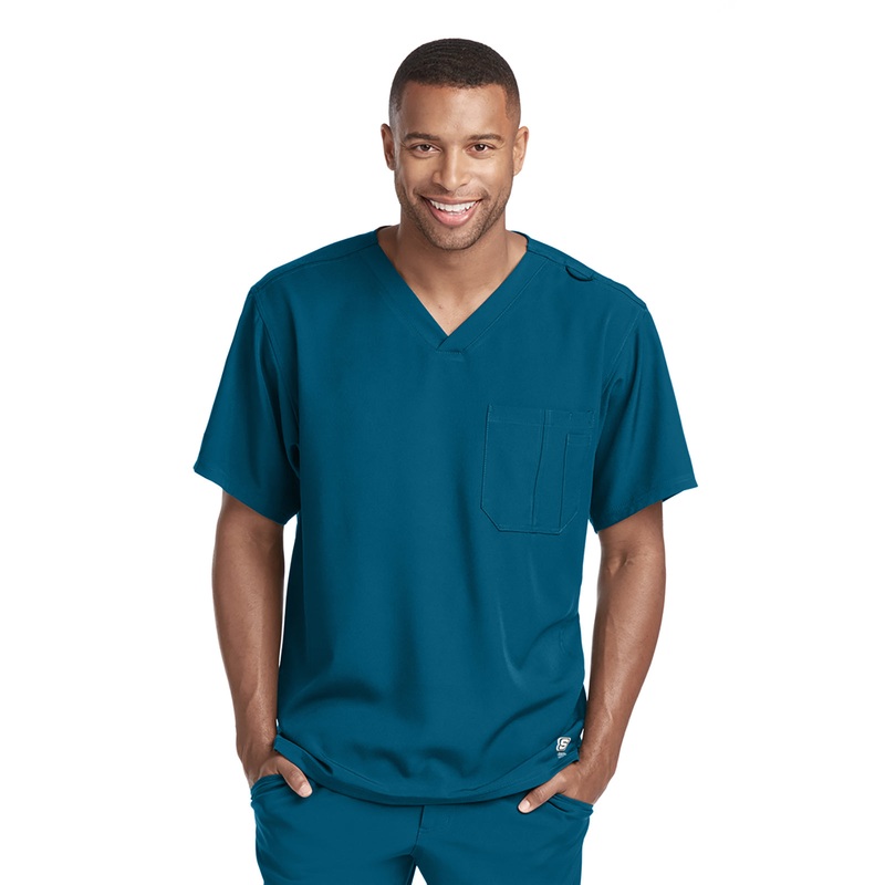 Men's Structure Crossover V-Neck Top - SK0112 - Bahama