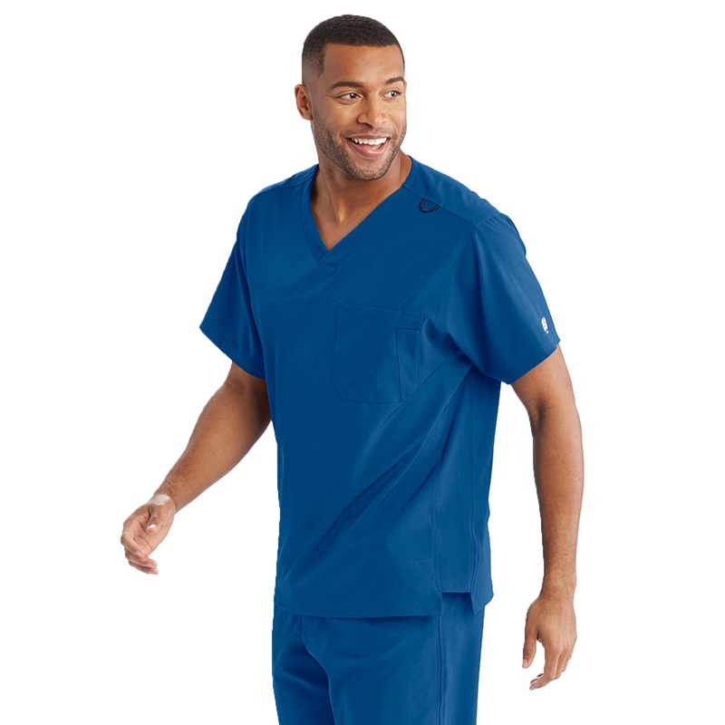 Men's Structure Crossover V-Neck Top - SK0112 - New Royal