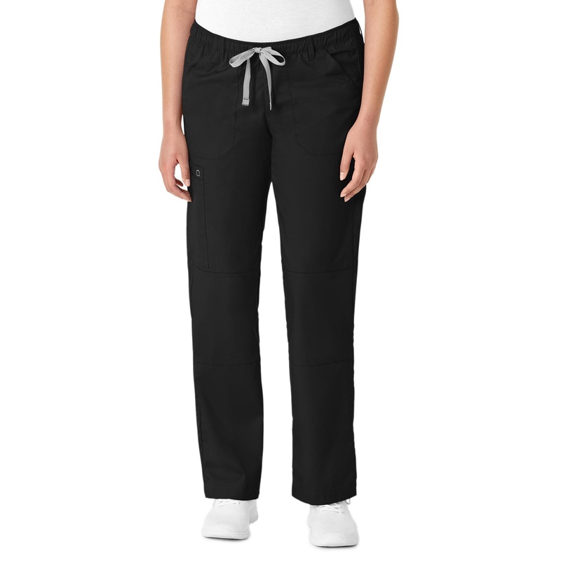 Women's Six-Pocket Straight Leg Pant - 504 - Black