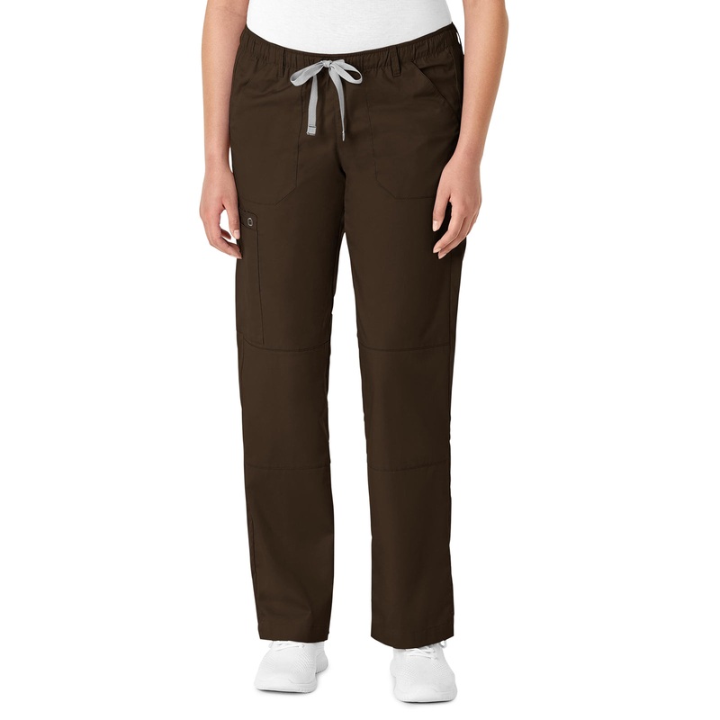 Women's Six-Pocket Straight Leg Pant - 504 - Chocolate