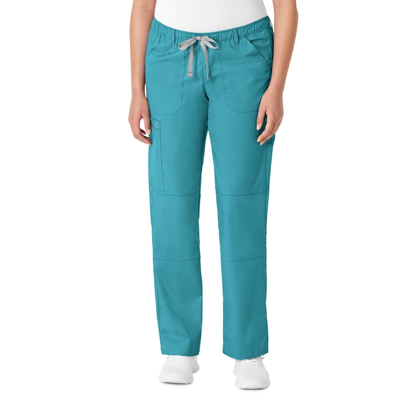 Women's Six-Pocket Straight Leg Pant - 504 - Teal