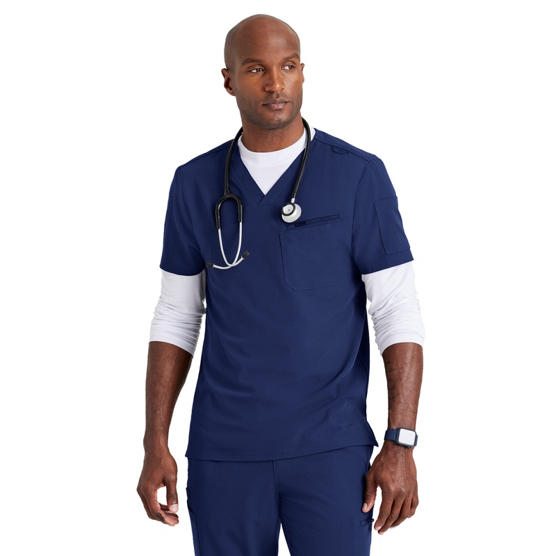 Men's Classic V-Neck Top - BUT153 - Indigo (Navy)