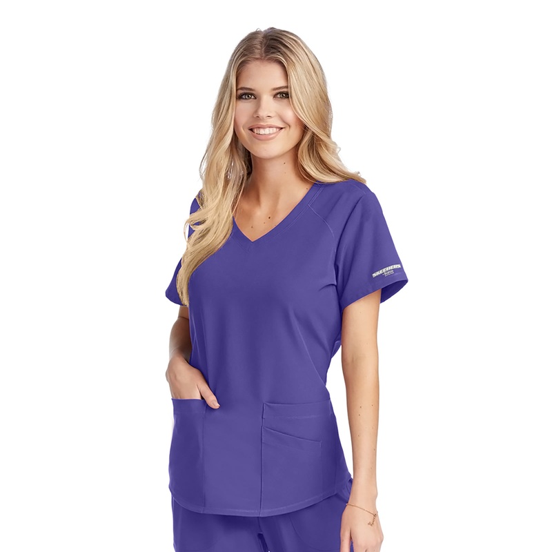 Women's V-Neck Top - SK101 - New Grape