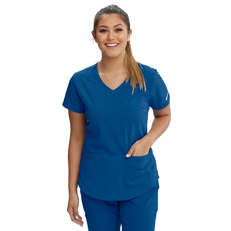 Women's V-Neck Top - SK101 - New Royal