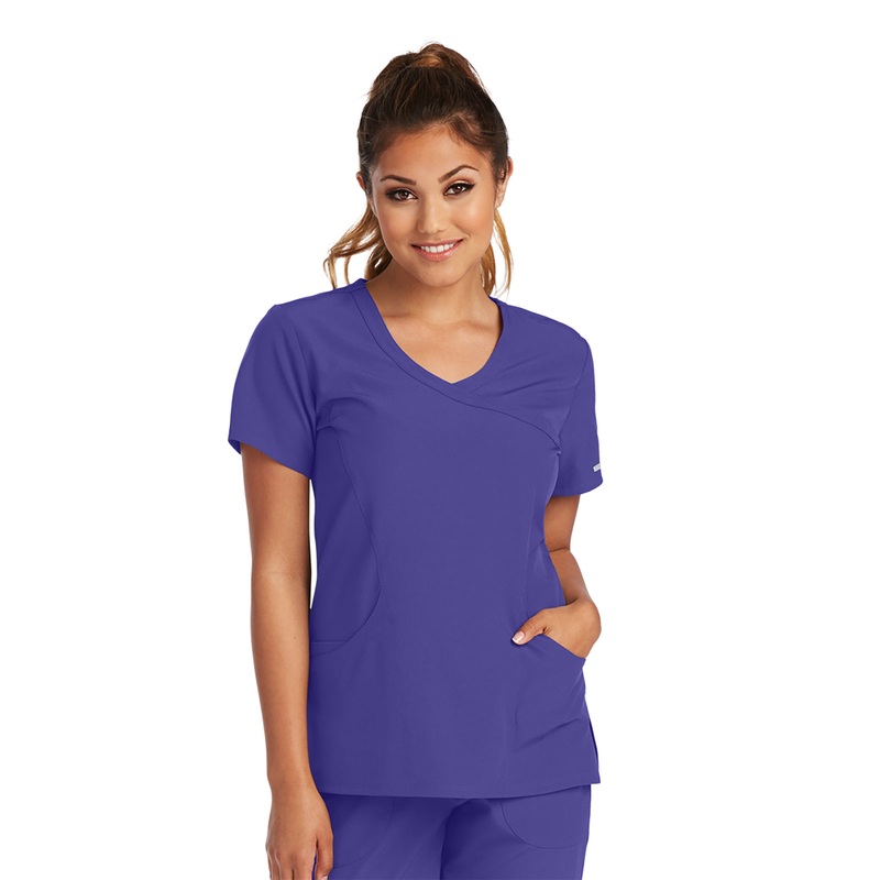 Women's V-Neck Top - SK102 - New Grape