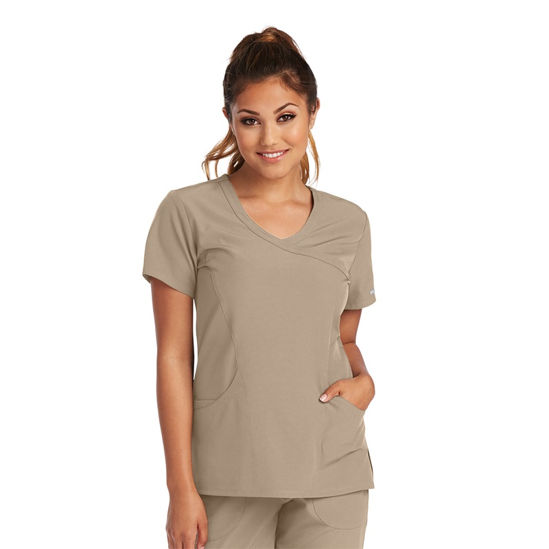 Women's V-Neck Top - SK102 - New Khaki