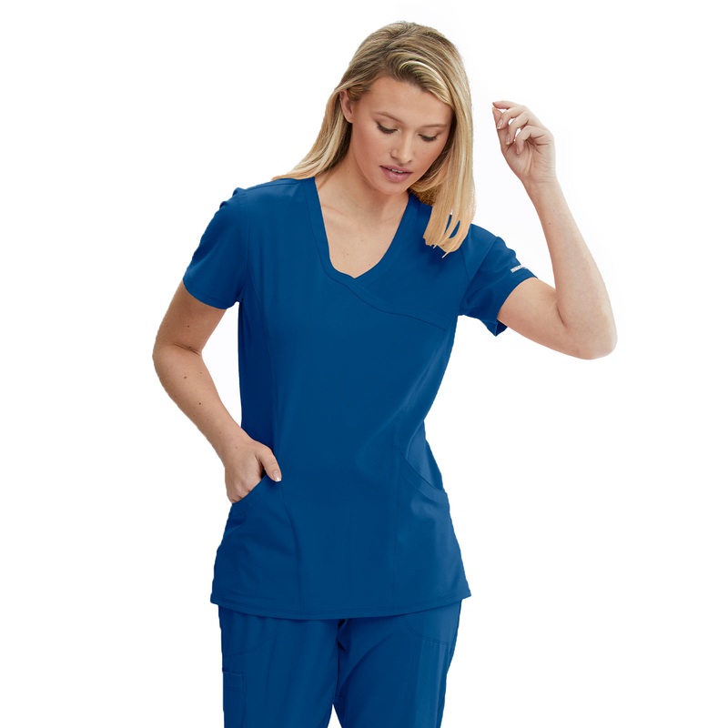 Women's V-Neck Top - SK102 - New Royal