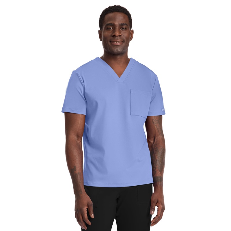 Men's 1-Pocket Tuck-In Top - CK834 - Ciel