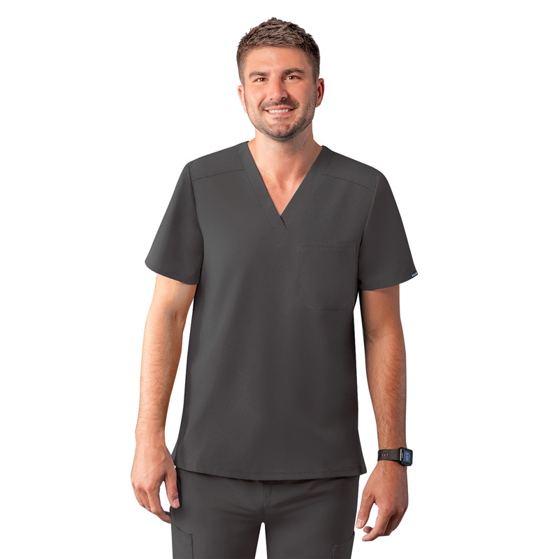 Men's V-Neck Top - A6006 - Pewter