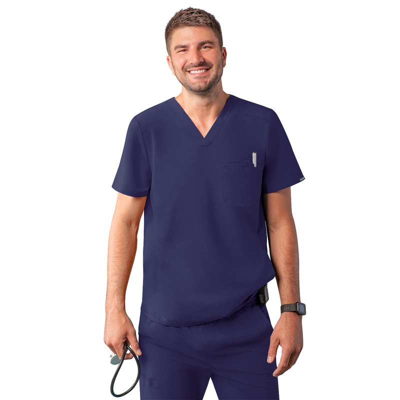 Men's V-Neck Top - A6010 - Navy