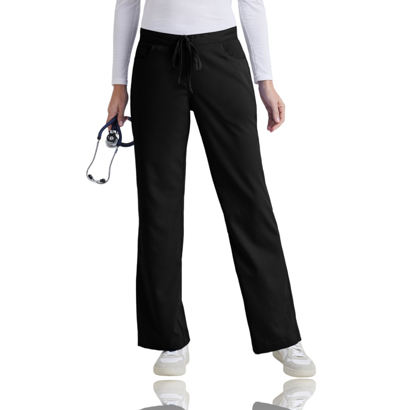 Women's Tie Front Riley Pant - 4232 - Black